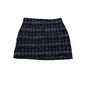 SHEIN black tweed skirt xl NEW